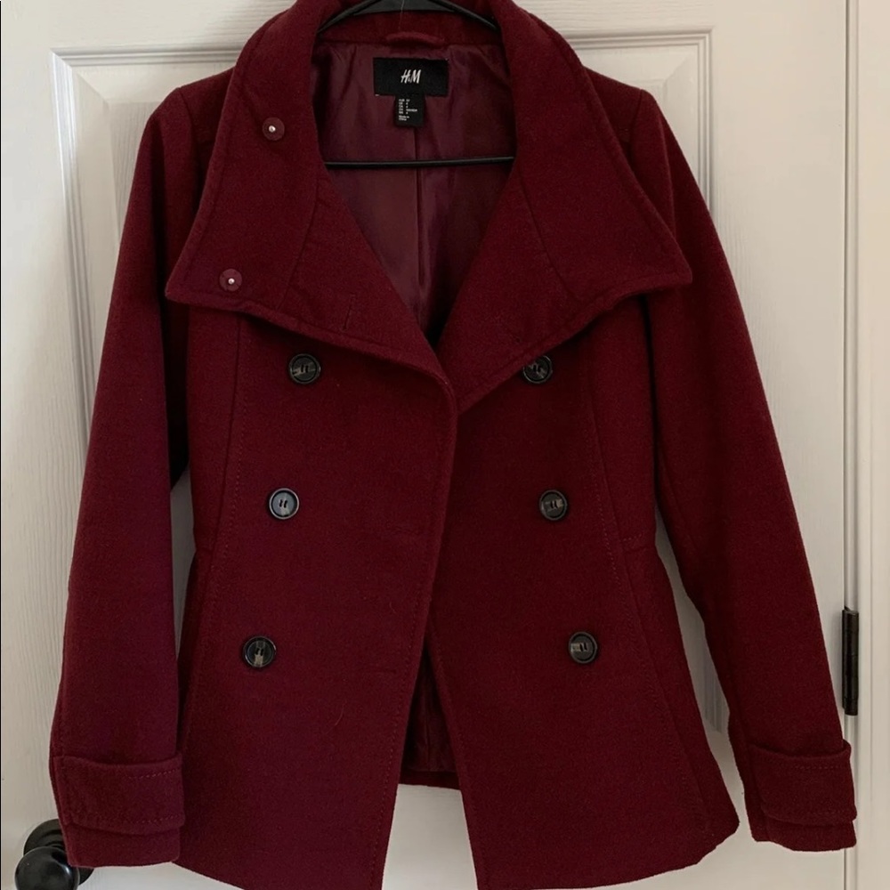 Red Pea Coat